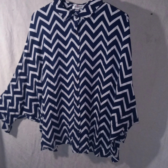 The Zig Zag Stripe Large Dolman sleeve - Picture 5 of 7
